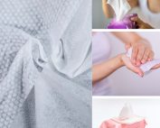 Viscose spunlace fabric for wet wipes is valued for its softness, absorbency, and skin-friendly feel, making it a popular choice for baby wipes, facial wipes, and personal care products.