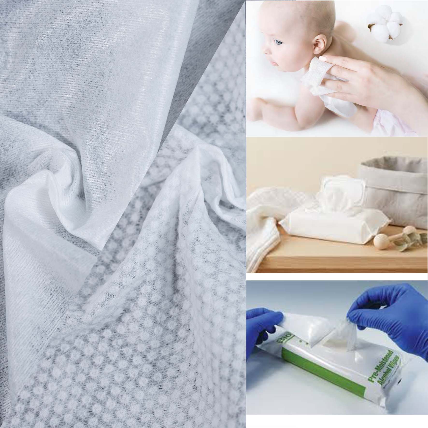 Biodegradable Spunlace Nonwoven Fabric Biodegradable Spunlace Nonwoven Fabric uses cellulose-based fibers for wet wipes with less persistent plastic waste.
